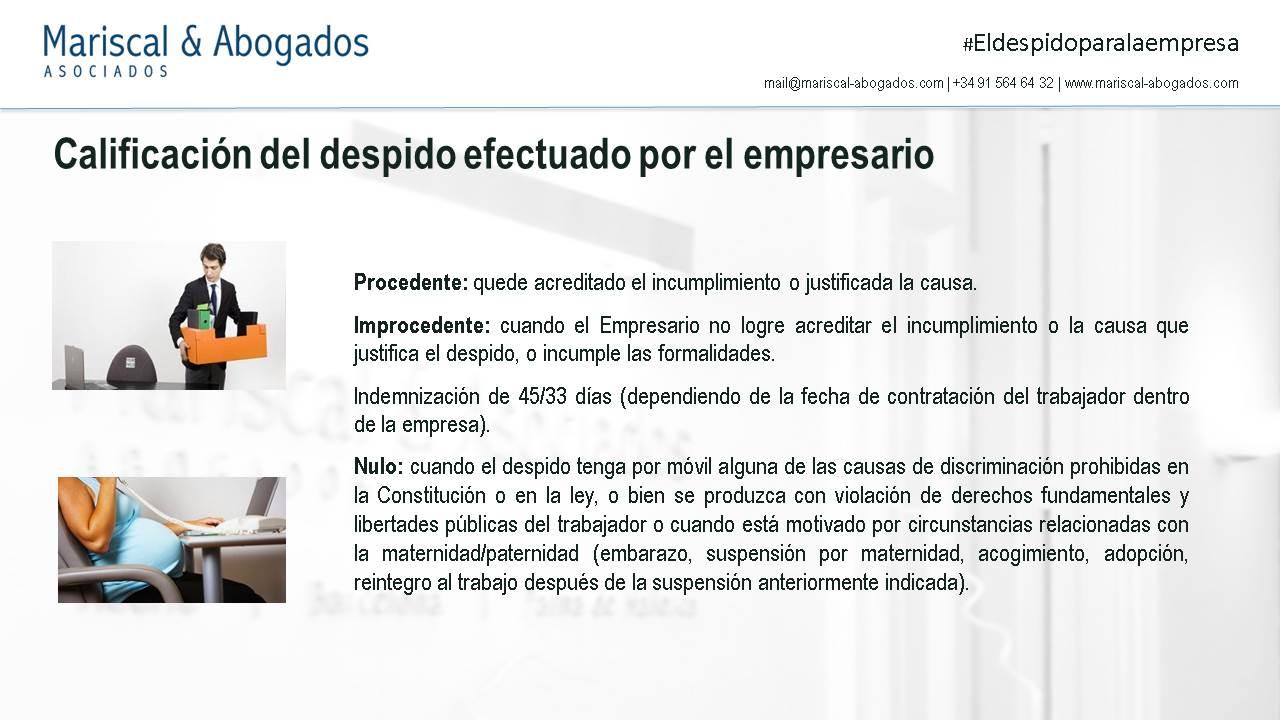 El despido para la empresa