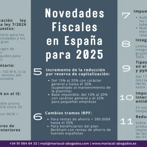Medidas fiscales España 2025